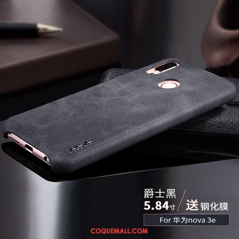 Étui Huawei Nova 3e Personnalité Tendance Rouge, Coque Huawei Nova 3e Créatif Téléphone Portable