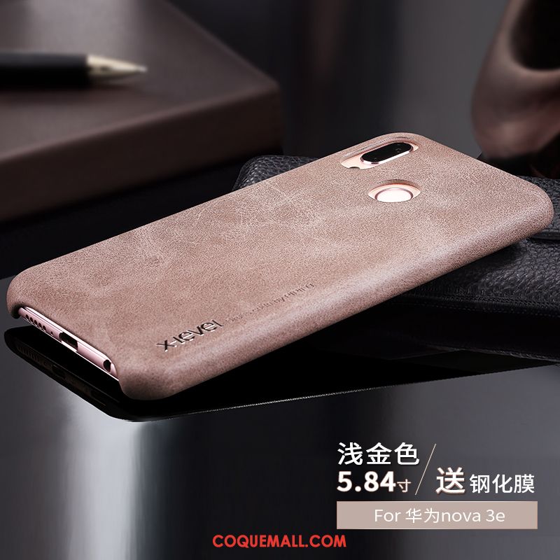 Étui Huawei Nova 3e Personnalité Tendance Rouge, Coque Huawei Nova 3e Créatif Téléphone Portable