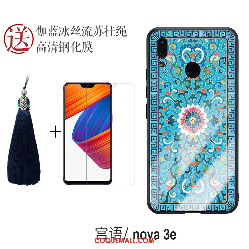 Étui Huawei Nova 3e Silicone Personnalité Tout Compris, Coque Huawei Nova 3e Rouge Incassable