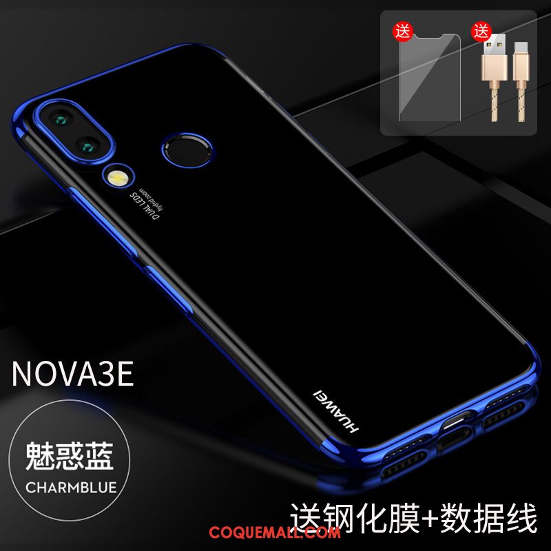 Étui Huawei Nova 3e Tendance Verre Tout Compris, Coque Huawei Nova 3e Incassable Protection