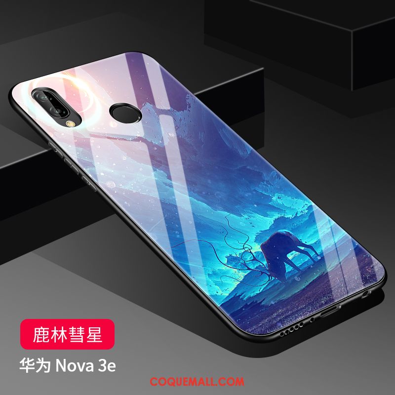 Étui Huawei Nova 3e Tout Compris Personnalité Nouveau, Coque Huawei Nova 3e Protection Blanc