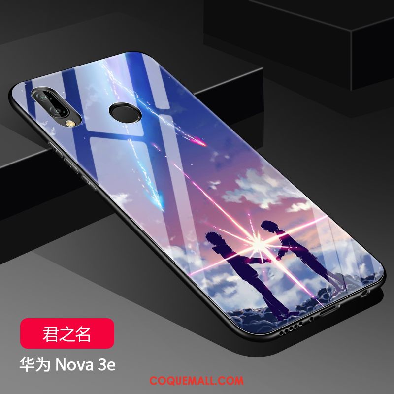 Étui Huawei Nova 3e Tout Compris Personnalité Nouveau, Coque Huawei Nova 3e Protection Blanc