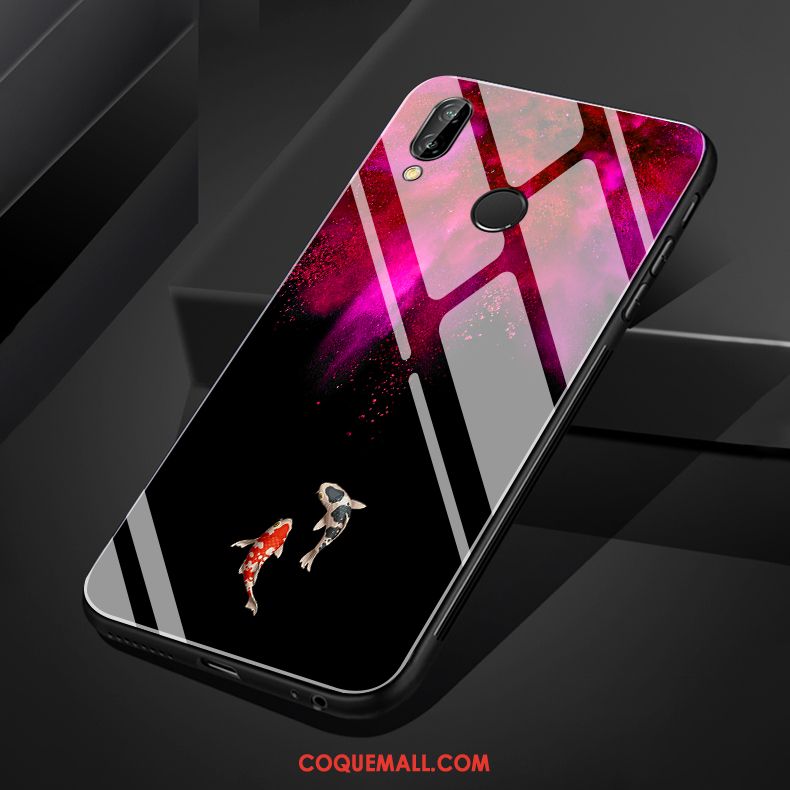 Étui Huawei Nova 3e Téléphone Portable Art Créatif, Coque Huawei Nova 3e Rouge Squid