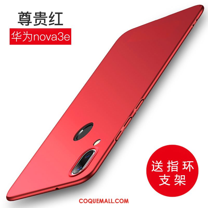 Étui Huawei Nova 3e Téléphone Portable Délavé En Daim Créatif, Coque Huawei Nova 3e Tout Compris Difficile