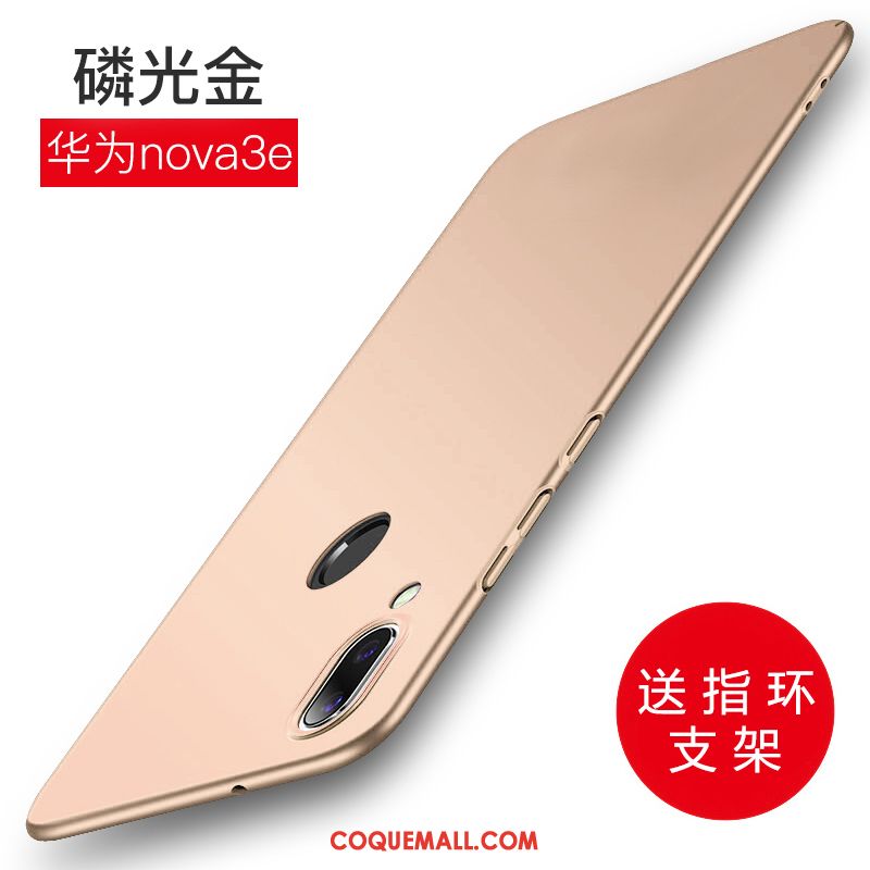 Étui Huawei Nova 3e Téléphone Portable Délavé En Daim Créatif, Coque Huawei Nova 3e Tout Compris Difficile