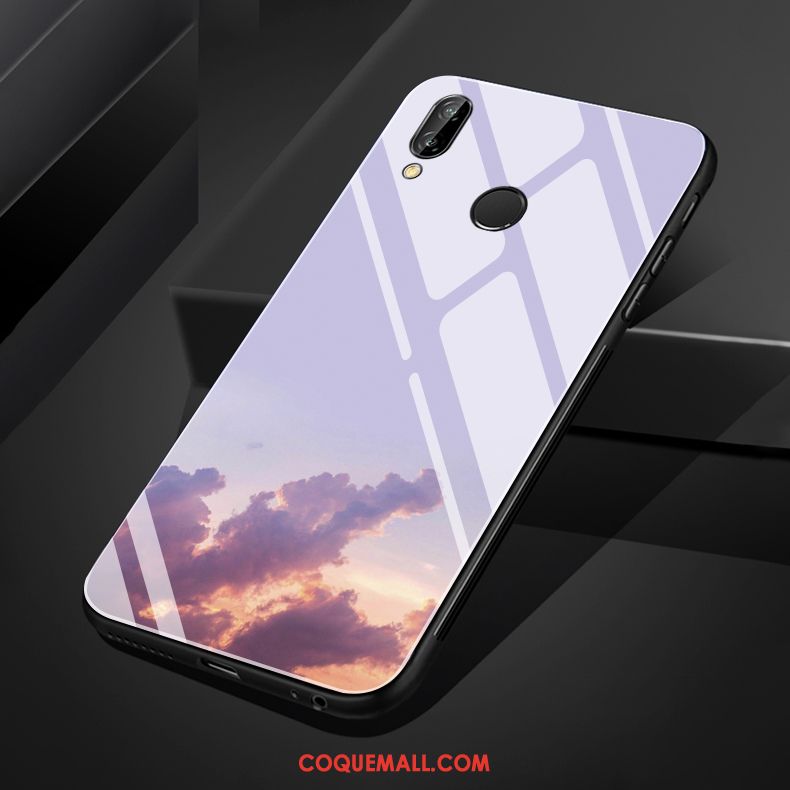 Étui Huawei Nova 3e Téléphone Portable Violet Brillant, Coque Huawei Nova 3e Petit Simple