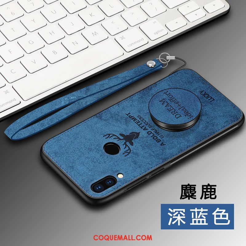 Étui Huawei Nova 3i Anneau Gris Ornements Suspendus, Coque Huawei Nova 3i Richesse Modèle Fleurie