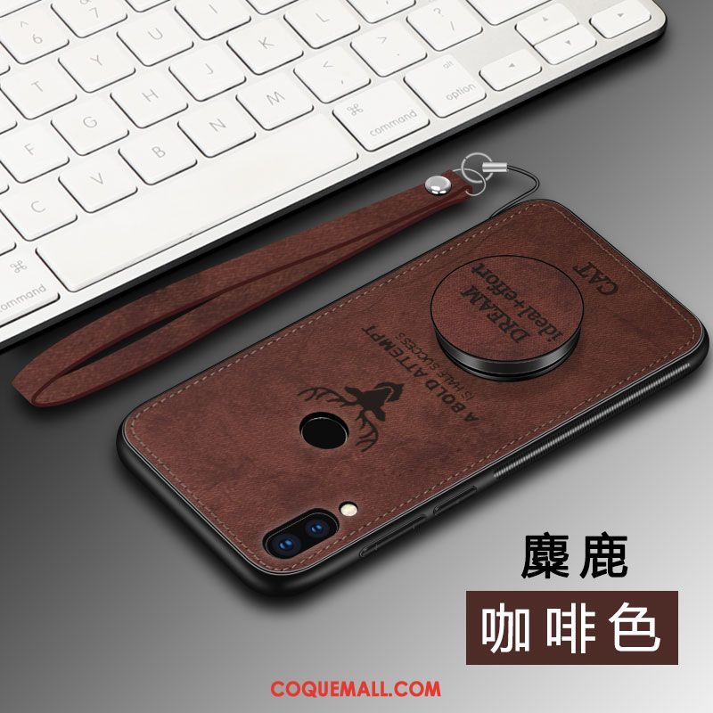 Étui Huawei Nova 3i Anneau Gris Ornements Suspendus, Coque Huawei Nova 3i Richesse Modèle Fleurie