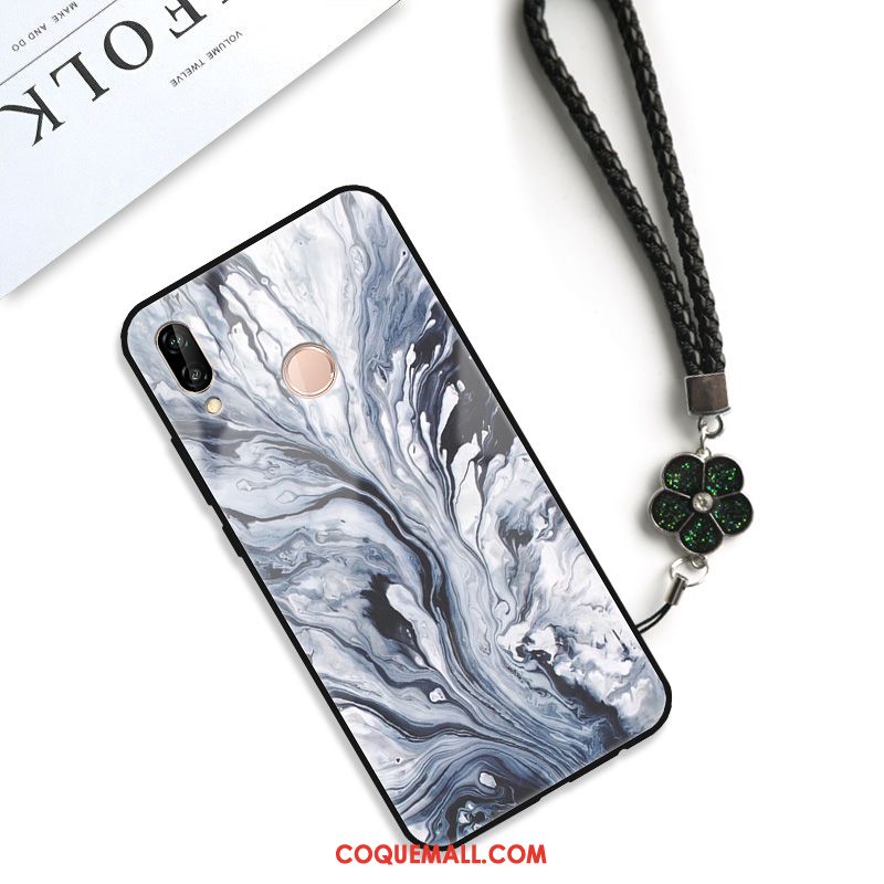 Étui Huawei Nova 3i Art Fluide Doux Grand, Coque Huawei Nova 3i Frais Silicone