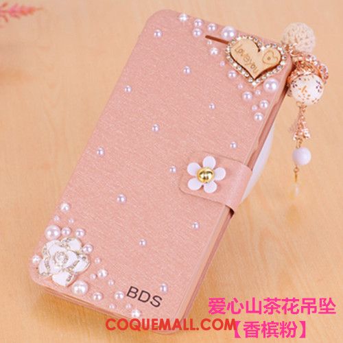 Étui Huawei Nova 3i Blanc Téléphone Portable Étui En Cuir, Coque Huawei Nova 3i Strass Clamshell
