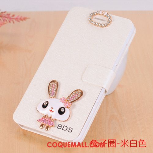 Étui Huawei Nova 3i Blanc Téléphone Portable Étui En Cuir, Coque Huawei Nova 3i Strass Clamshell