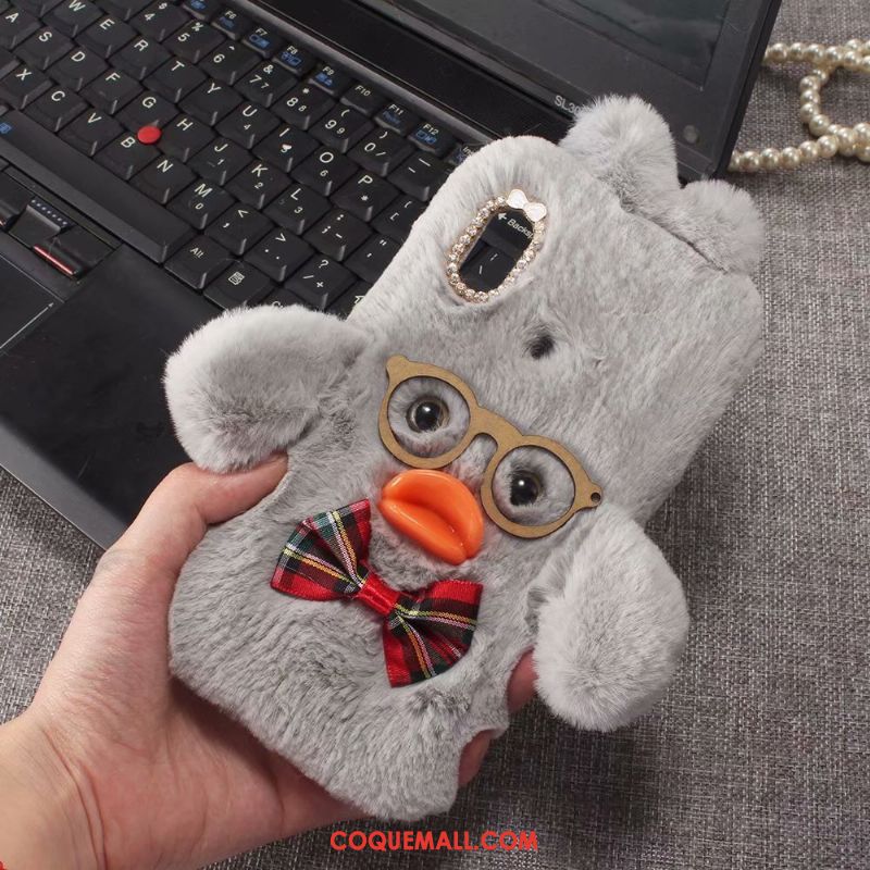 Étui Huawei Nova 3i Canard Fluide Doux Téléphone Portable, Coque Huawei Nova 3i Dessin Animé Peluche