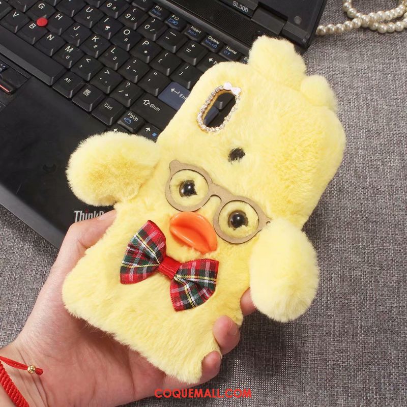 Étui Huawei Nova 3i Canard Fluide Doux Téléphone Portable, Coque Huawei Nova 3i Dessin Animé Peluche