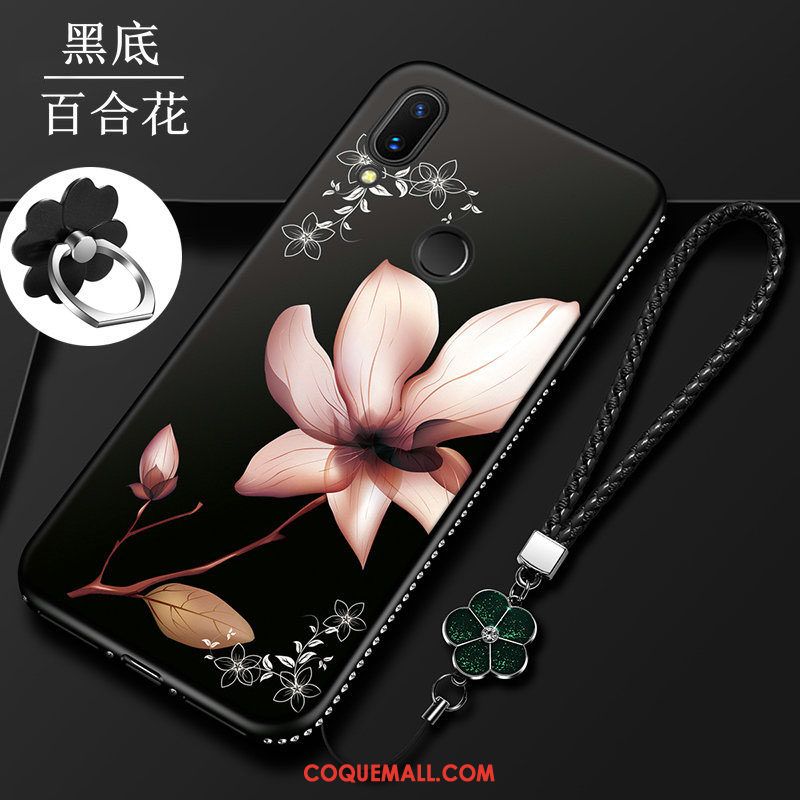 Étui Huawei Nova 3i Créatif Marque De Tendance Strass, Coque Huawei Nova 3i Silicone Modèle Fleurie