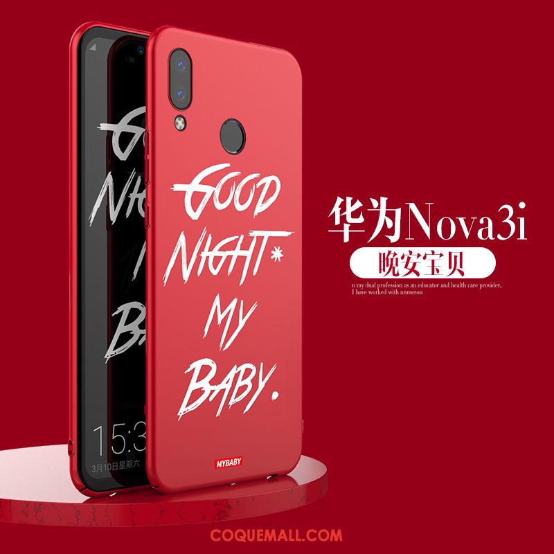 Étui Huawei Nova 3i Créatif Marque De Tendance Étoile, Coque Huawei Nova 3i Noir Téléphone Portable