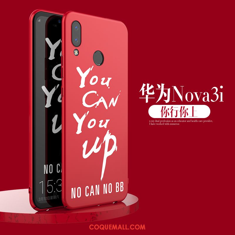 Étui Huawei Nova 3i Créatif Marque De Tendance Étoile, Coque Huawei Nova 3i Noir Téléphone Portable