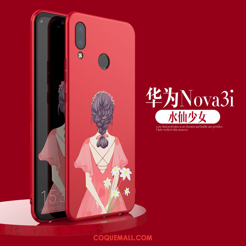 Étui Huawei Nova 3i Créatif Marque De Tendance Étoile, Coque Huawei Nova 3i Noir Téléphone Portable