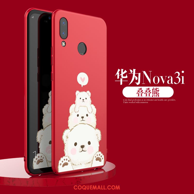 Étui Huawei Nova 3i Créatif Marque De Tendance Étoile, Coque Huawei Nova 3i Noir Téléphone Portable