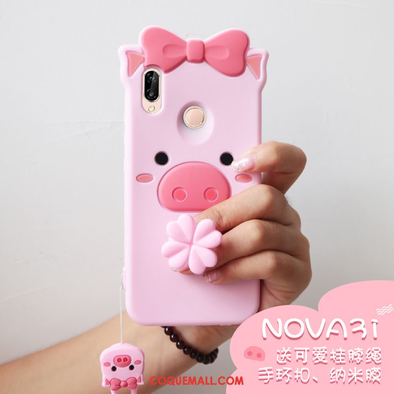 Étui Huawei Nova 3i Dessin Animé Créatif Téléphone Portable, Coque Huawei Nova 3i Vent Jeunesse