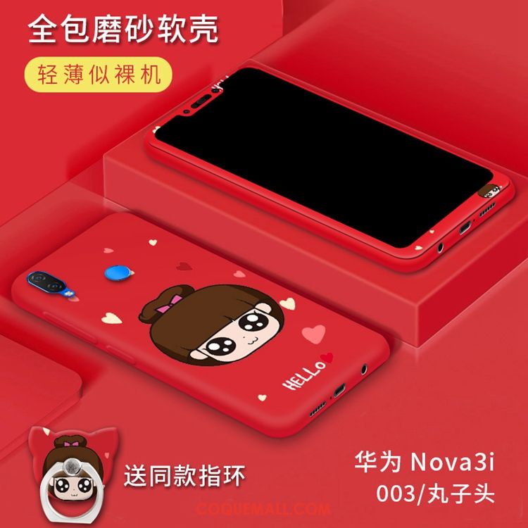 Étui Huawei Nova 3i Dessin Animé Tout Compris Téléphone Portable, Coque Huawei Nova 3i Tempérer Tendance