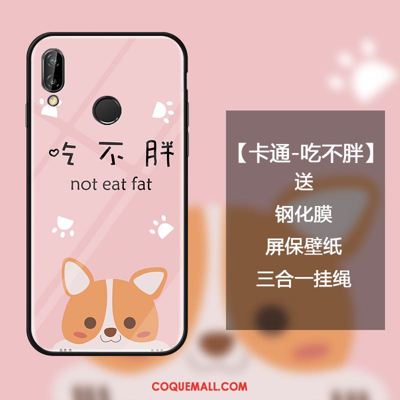 Étui Huawei Nova 3i Incassable Miroir Protection, Coque Huawei Nova 3i Dessin Animé Tendance