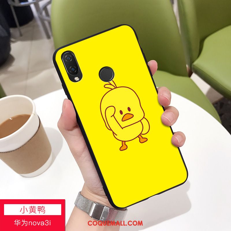 Étui Huawei Nova 3i Jaune Blanc Nouveau, Coque Huawei Nova 3i Téléphone Portable Canard