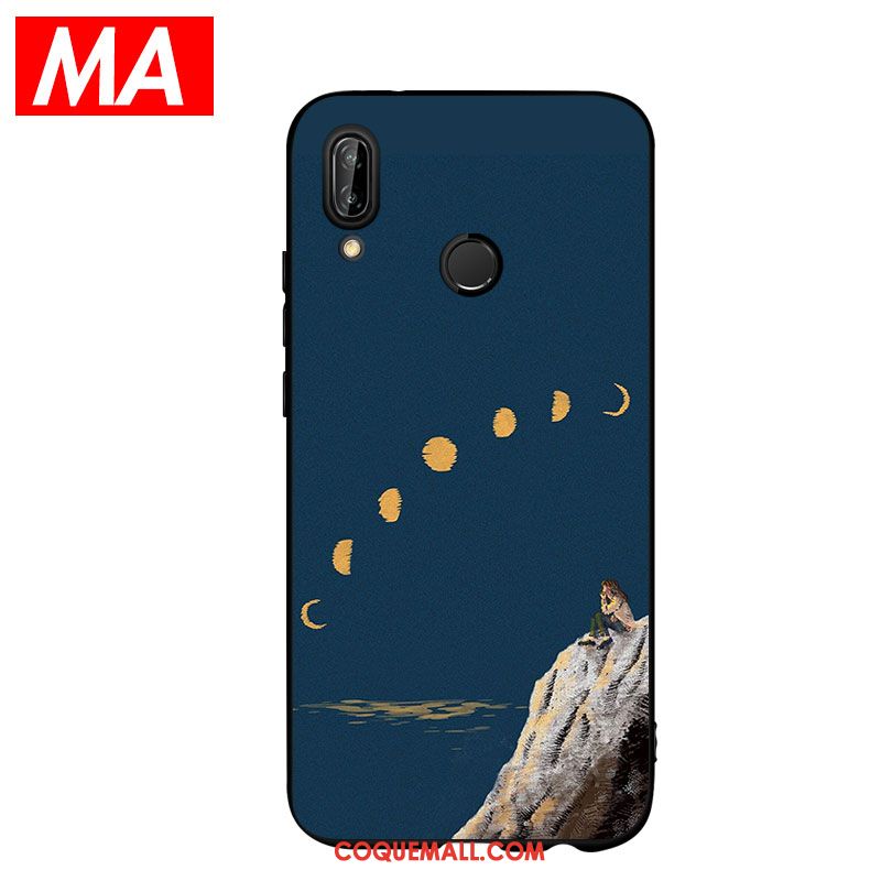 Étui Huawei Nova 3i Peinture À L'huile Protection Simple, Coque Huawei Nova 3i Blanc Beau