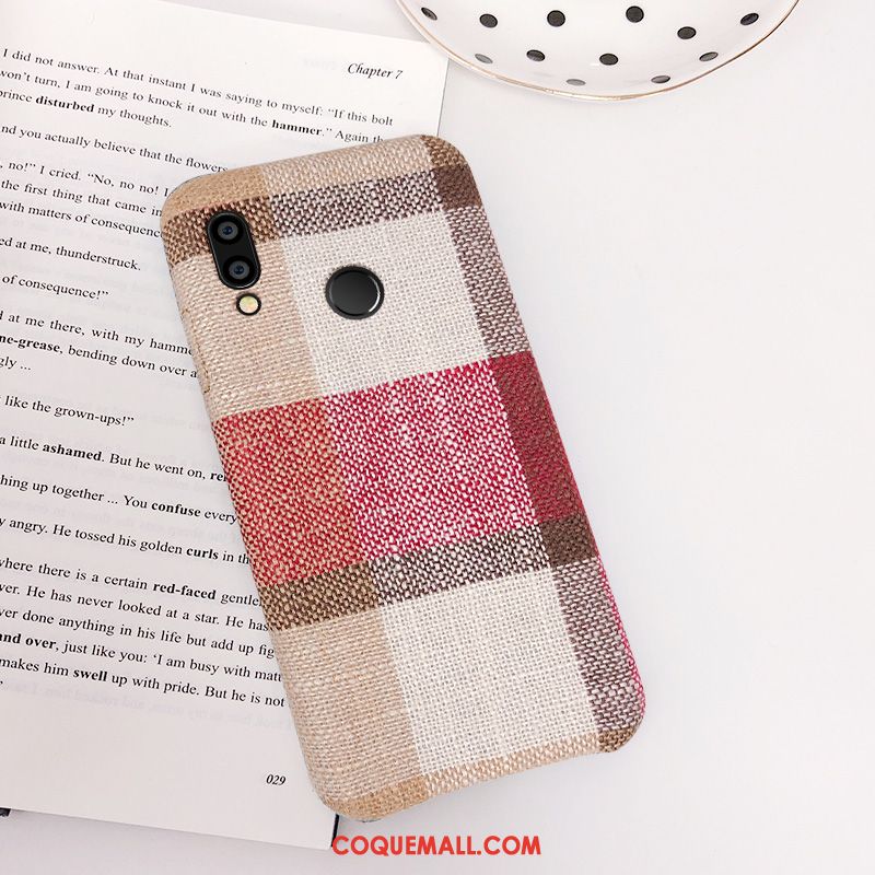 Étui Huawei Nova 3i Personnalité Tissu Téléphone Portable, Coque Huawei Nova 3i Simple Tout Compris Braun