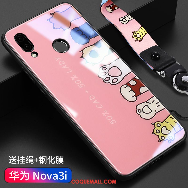 Étui Huawei Nova 3i Protection Personnalité Incassable, Coque Huawei Nova 3i Verre Nouveau