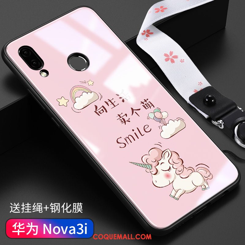 Étui Huawei Nova 3i Protection Personnalité Incassable, Coque Huawei Nova 3i Verre Nouveau