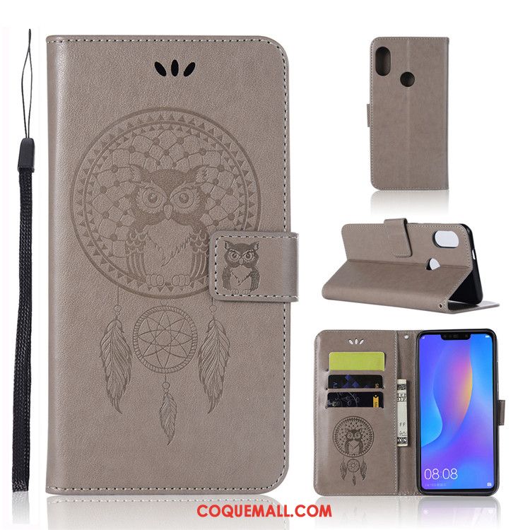 Étui Huawei Nova 3i Protection Étui En Cuir Tout Compris, Coque Huawei Nova 3i Rose Dessin Animé