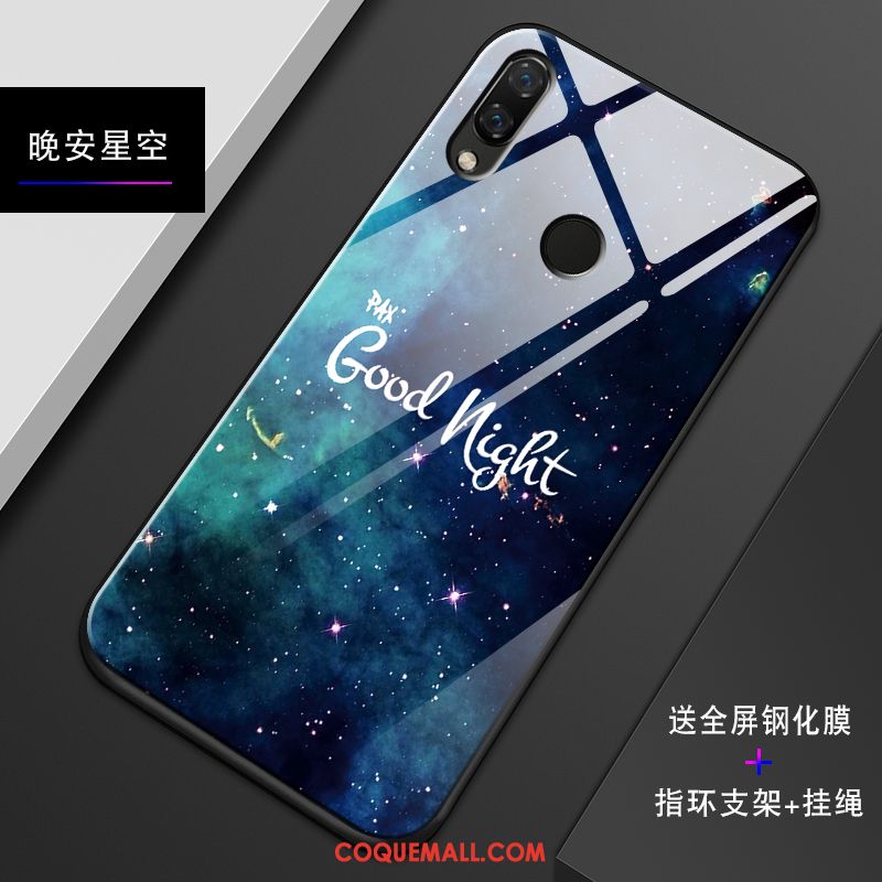 Étui Huawei Nova 3i Silicone Protection Incassable, Coque Huawei Nova 3i Verre Miroir