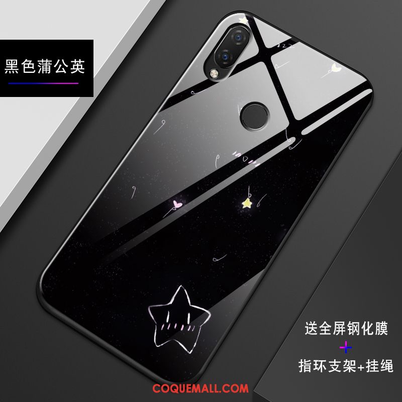 Étui Huawei Nova 3i Silicone Protection Incassable, Coque Huawei Nova 3i Verre Miroir