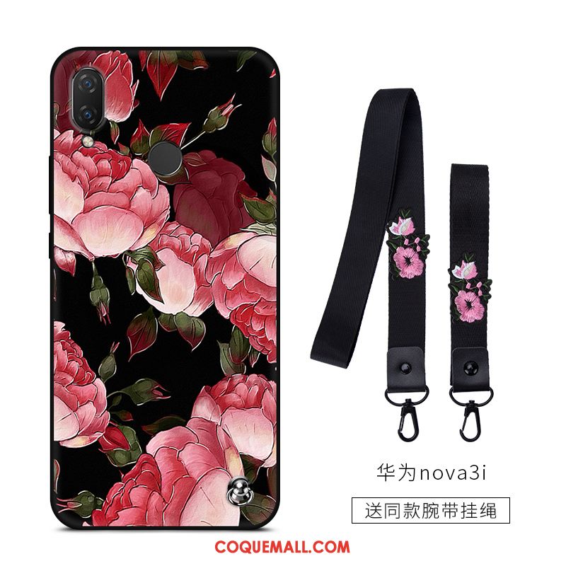 Étui Huawei Nova 3i Tendance Fluide Doux Vintage, Coque Huawei Nova 3i Simple Délavé En Daim Braun