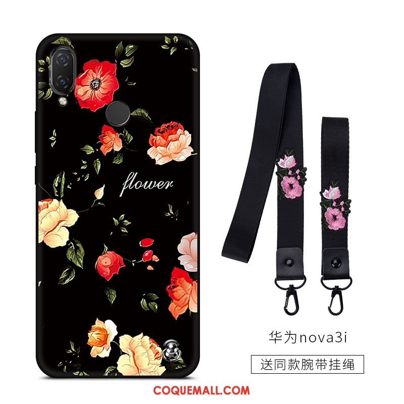 Étui Huawei Nova 3i Tendance Fluide Doux Vintage, Coque Huawei Nova 3i Simple Délavé En Daim Braun