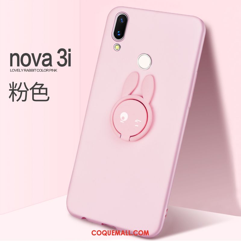 Étui Huawei Nova 3i Très Mince Dessin Animé Tout Compris, Coque Huawei Nova 3i Incassable Anneau