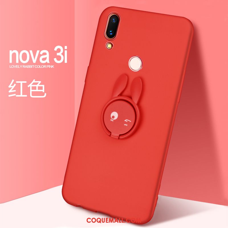 Étui Huawei Nova 3i Très Mince Dessin Animé Tout Compris, Coque Huawei Nova 3i Incassable Anneau