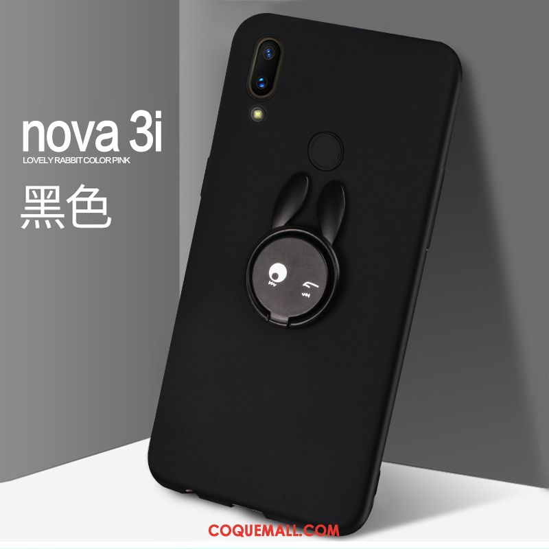 Étui Huawei Nova 3i Très Mince Dessin Animé Tout Compris, Coque Huawei Nova 3i Incassable Anneau