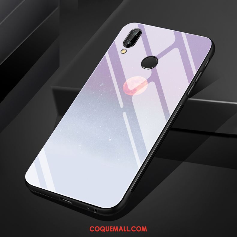 Étui Huawei Nova 3i Téléphone Portable Verre Blanc, Coque Huawei Nova 3i Mois Soirée