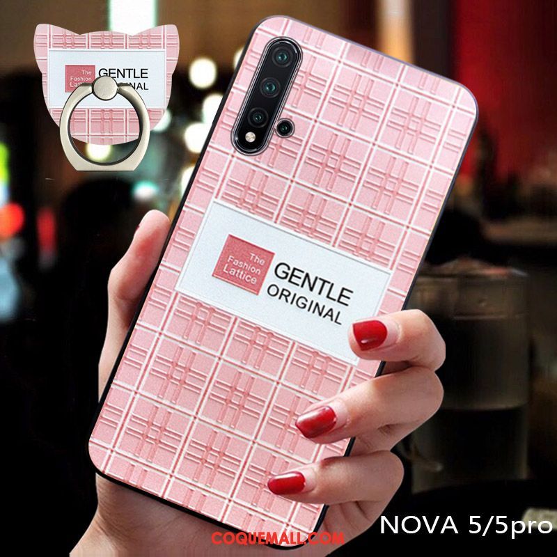 Étui Huawei Nova 5t Amoureux Créatif Téléphone Portable, Coque Huawei Nova 5t Fluide Doux Silicone