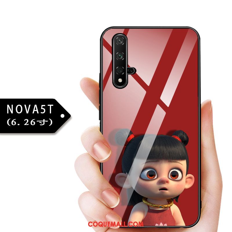 Étui Huawei Nova 5t Bleu Tout Compris Protection, Coque Huawei Nova 5t Personnalisé Verre