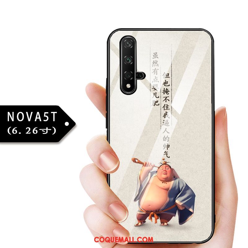 Étui Huawei Nova 5t Bleu Tout Compris Protection, Coque Huawei Nova 5t Personnalisé Verre