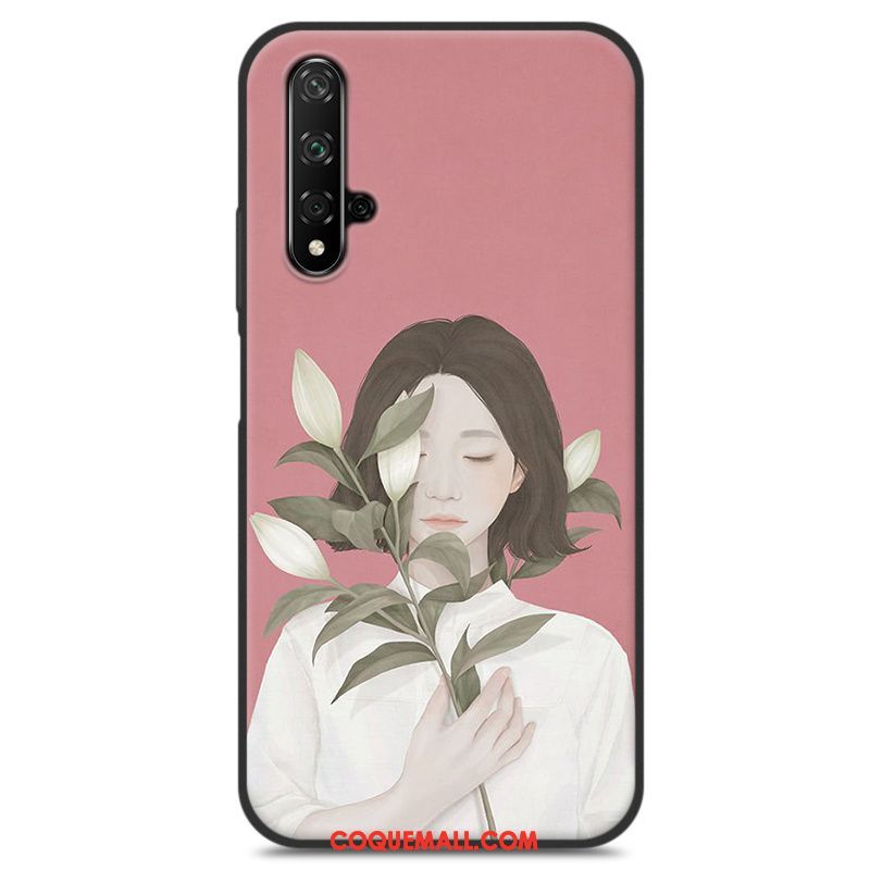 Étui Huawei Nova 5t Bleu Téléphone Portable Fluide Doux, Coque Huawei Nova 5t Frais Protection