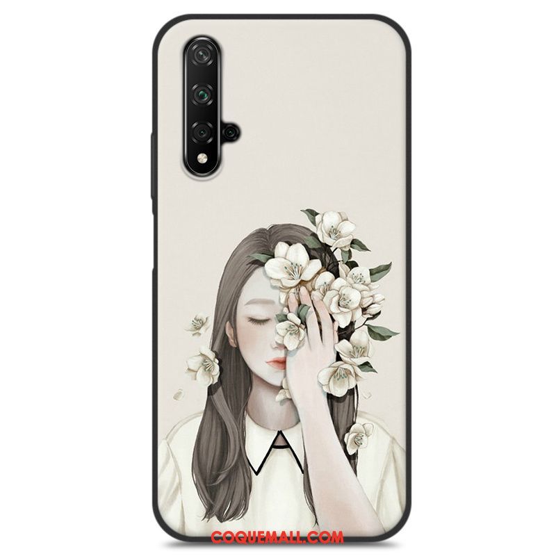 Étui Huawei Nova 5t Bleu Téléphone Portable Fluide Doux, Coque Huawei Nova 5t Frais Protection