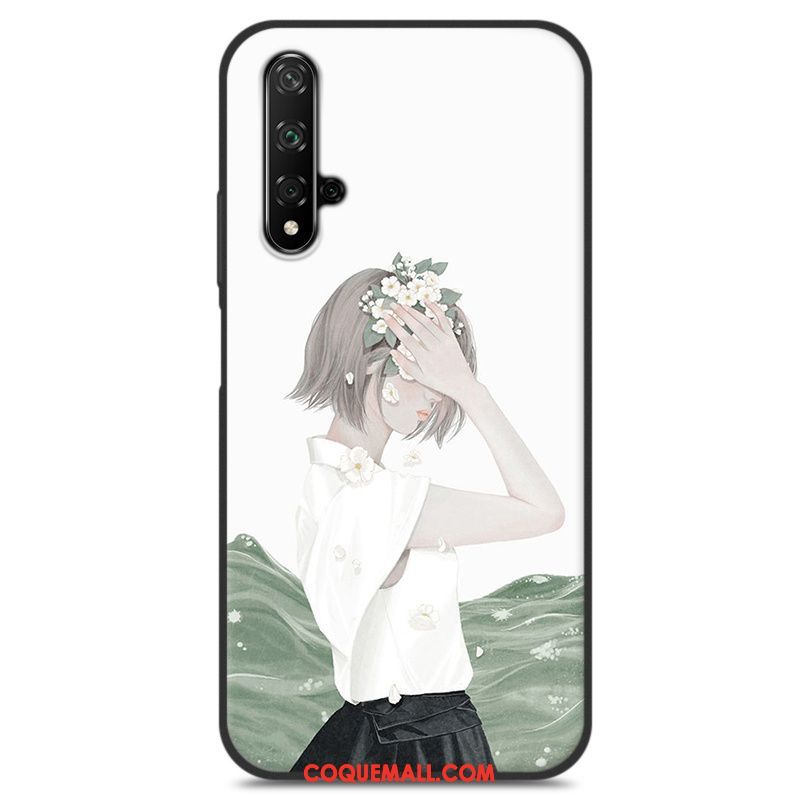 Étui Huawei Nova 5t Bleu Téléphone Portable Fluide Doux, Coque Huawei Nova 5t Frais Protection