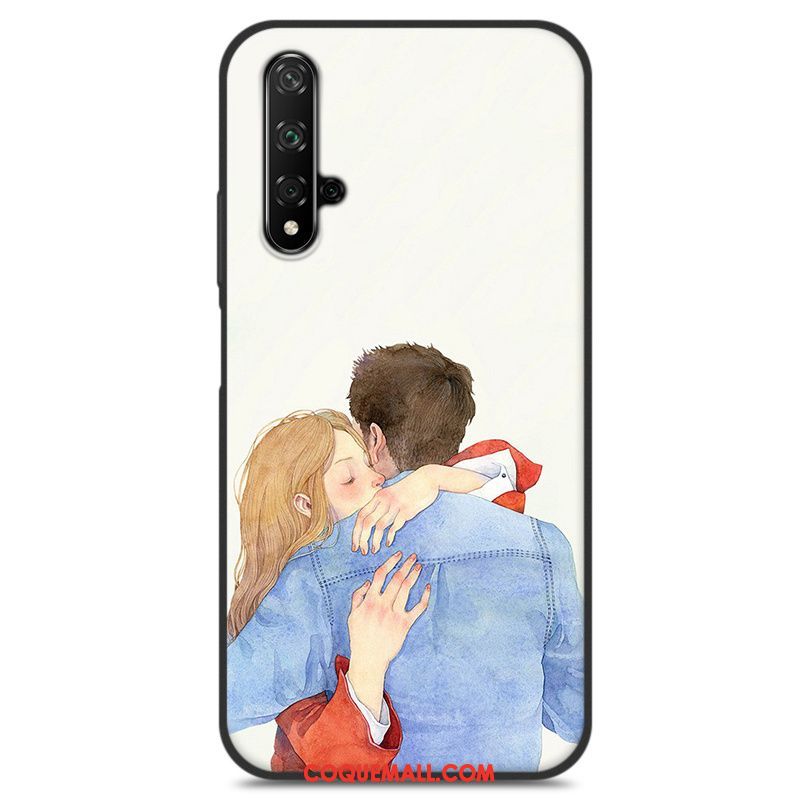 Étui Huawei Nova 5t Bleu Téléphone Portable Fluide Doux, Coque Huawei Nova 5t Frais Protection