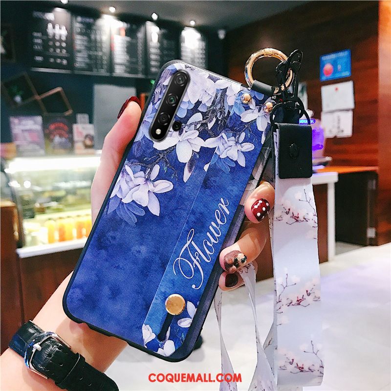 Étui Huawei Nova 5t Charmant Bleu Protection, Coque Huawei Nova 5t Silicone Fluide Doux