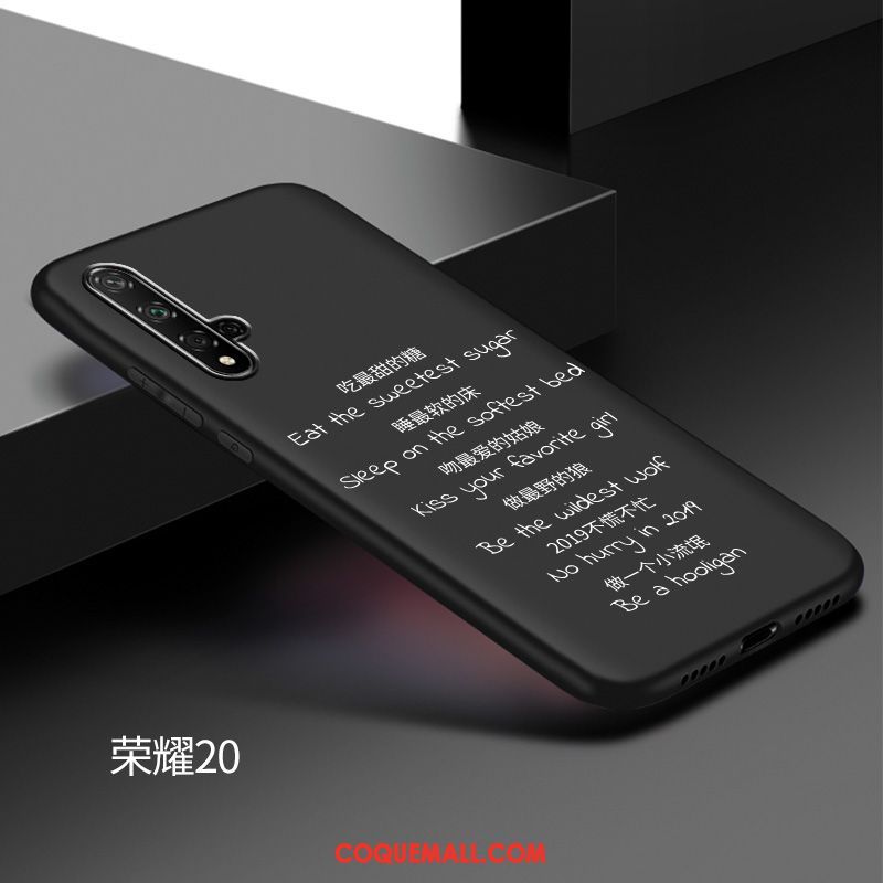 Étui Huawei Nova 5t Fluide Doux Délavé En Daim Silicone, Coque Huawei Nova 5t Téléphone Portable Noir