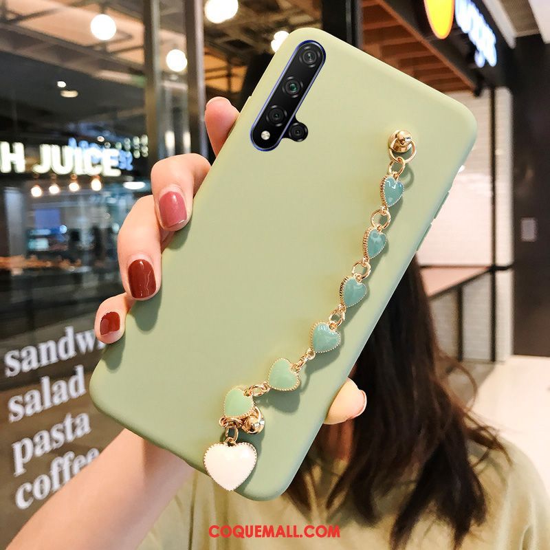 Étui Huawei Nova 5t Fluide Doux Vent Net Rouge, Coque Huawei Nova 5t Clair Vert