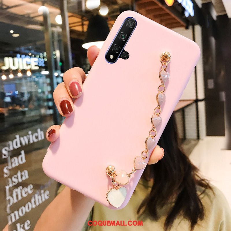 Étui Huawei Nova 5t Fluide Doux Vent Net Rouge, Coque Huawei Nova 5t Clair Vert